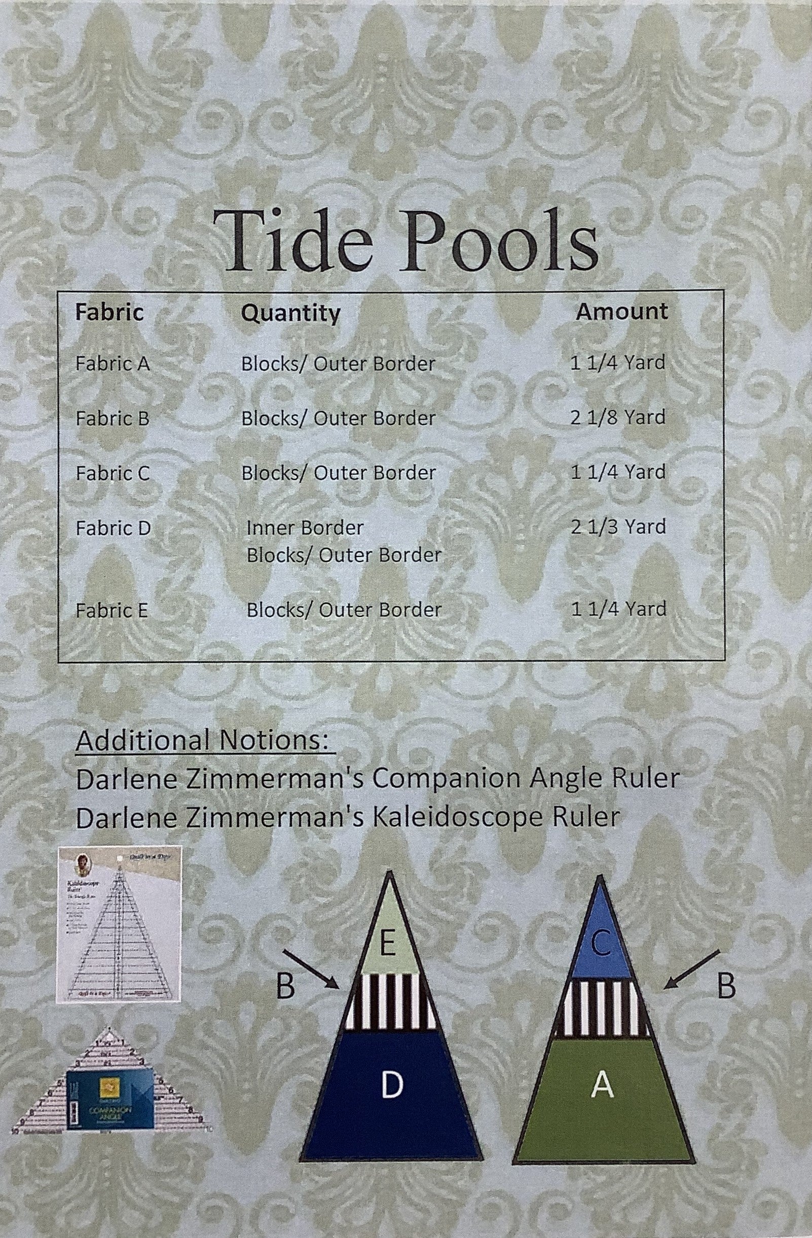 Tide Pools Quilt Pattern by Calico Hutch