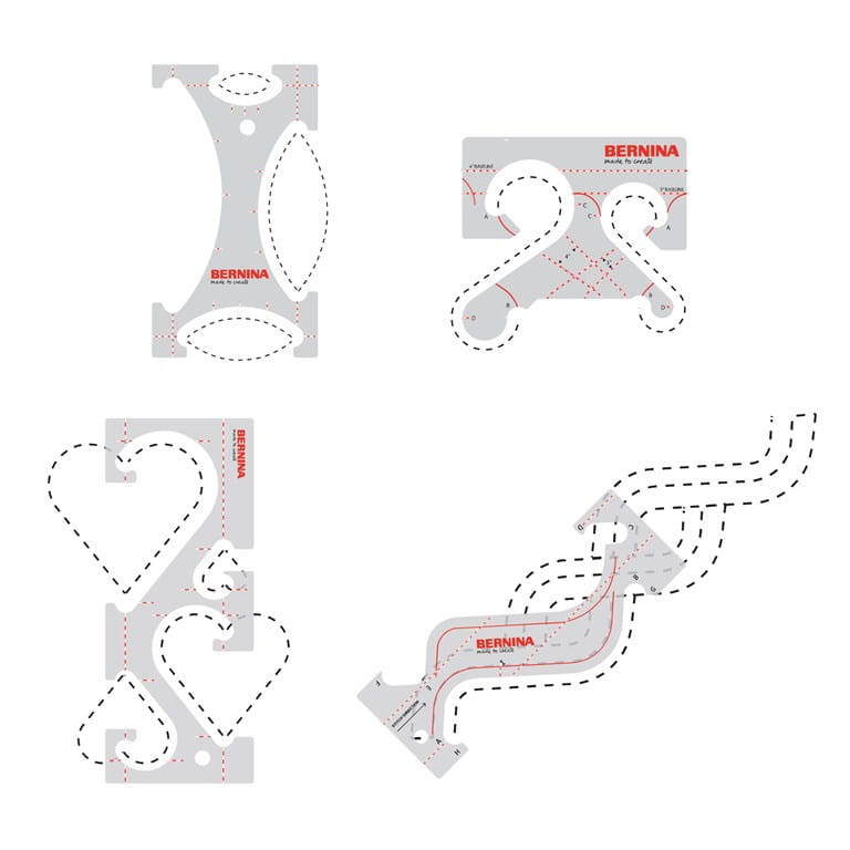 Bernina Borders Ruler Kit - 4 Piece Set – Calico Hutch