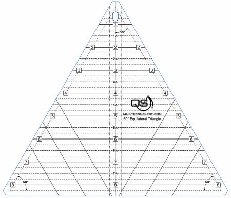 Calico Ruler 60 Degree Triangle Quilter's Select Ruler – Calico Hutch