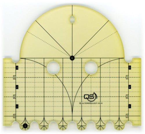 Quilter's Select Precision Machine Quilting Ruler for 6 and 1 Diamet –  Calico Hutch