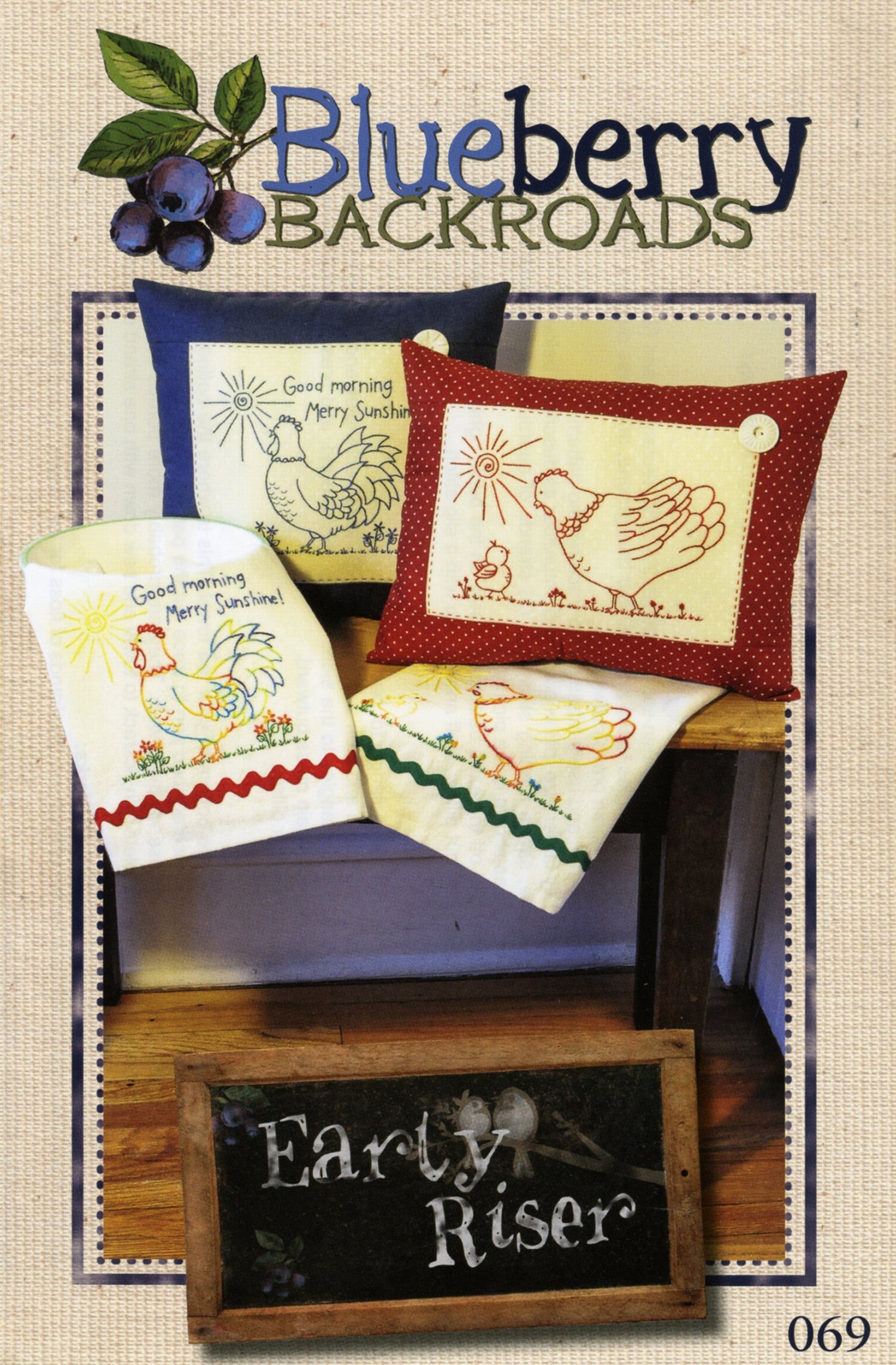 Pattern For Riser For Embroidery Machine Early Riser Hand Embroidery Pattern – Calico Hutch