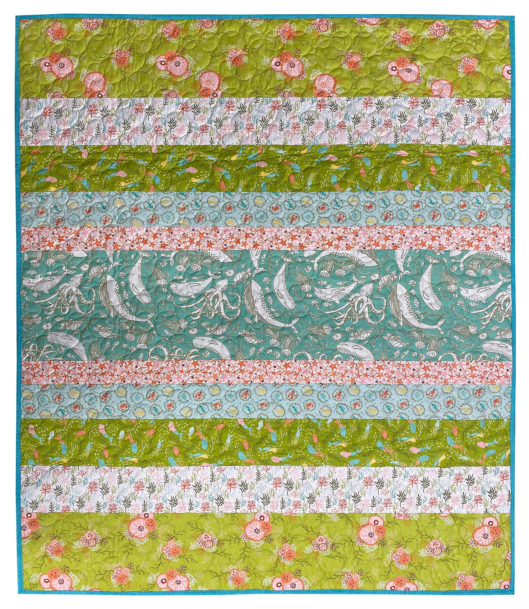 The Sea and Me Tiramisu Baby Quilt Kit