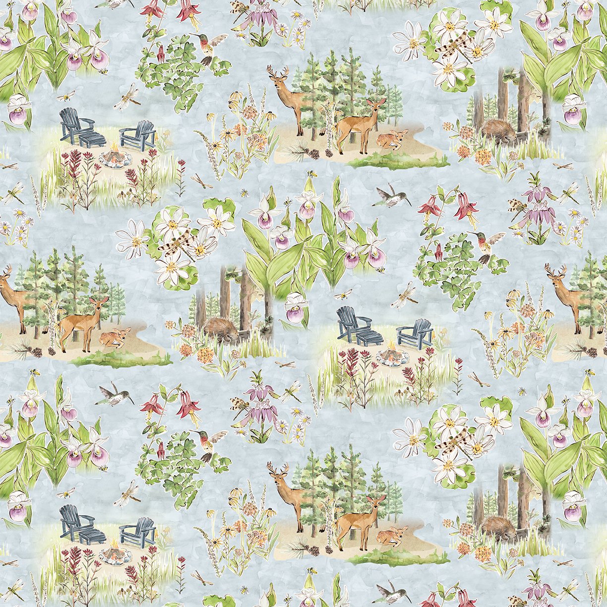 Quilt Minnesota 2023 Fabric - Digital Toile Light Slate Y3831-140 – Calico  Hutch